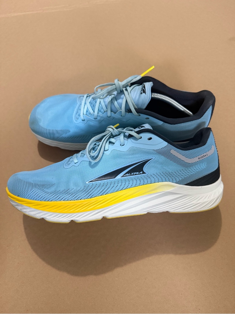 Altra Light Blue and Yellow Men's Running Sneakers